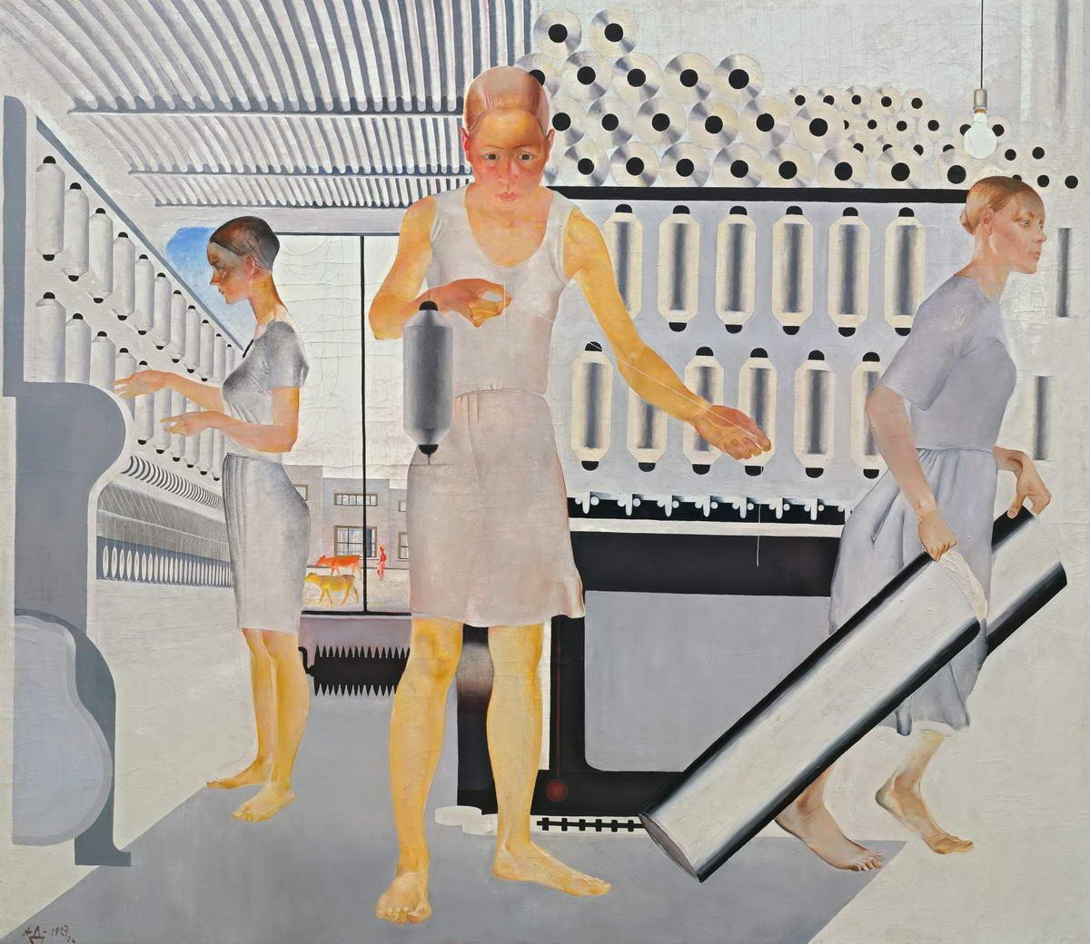 Текстильщицы, Aleksandr Deyneka, 1927