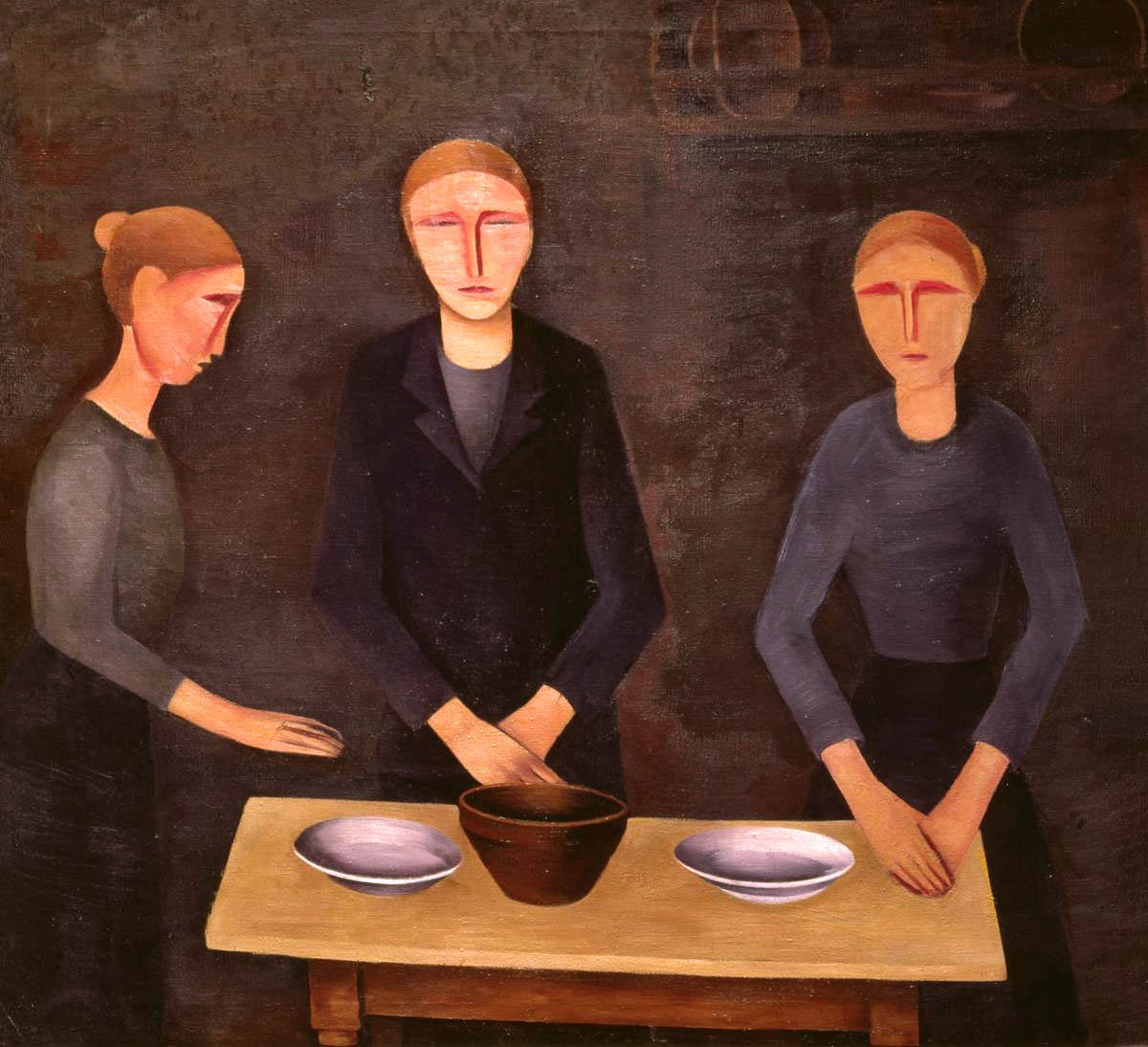 Ужин, Aleksandr Drevin, 1915
