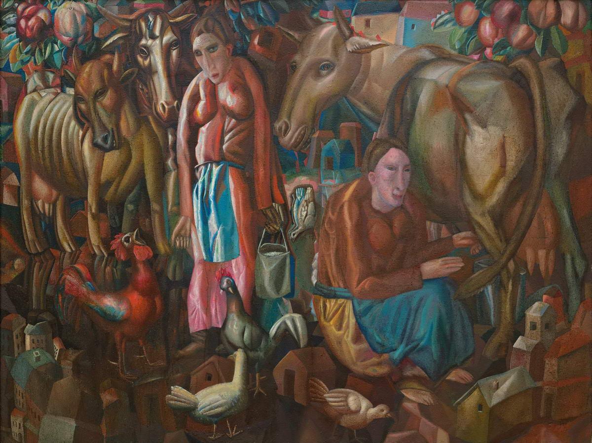 Коровницы, Pavel Nikolaevich Filonov, 1914