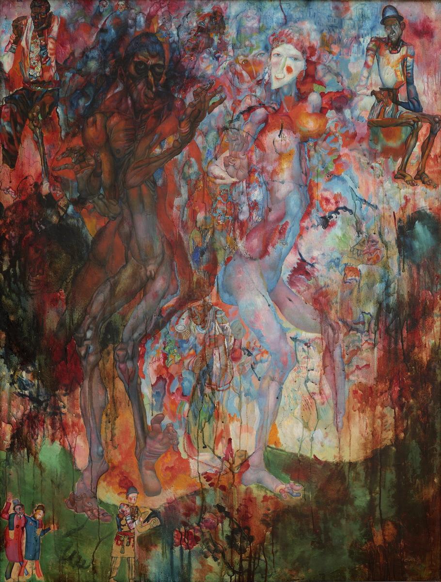 Мужчина и женщина, Pavel Nikolaevich Filonov, 1912-1913