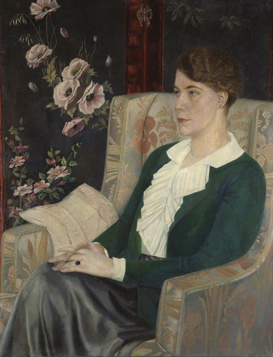 Портрет певицы Е. Н. Глебовой, Pavel Nikolaevich Filonov, 1915