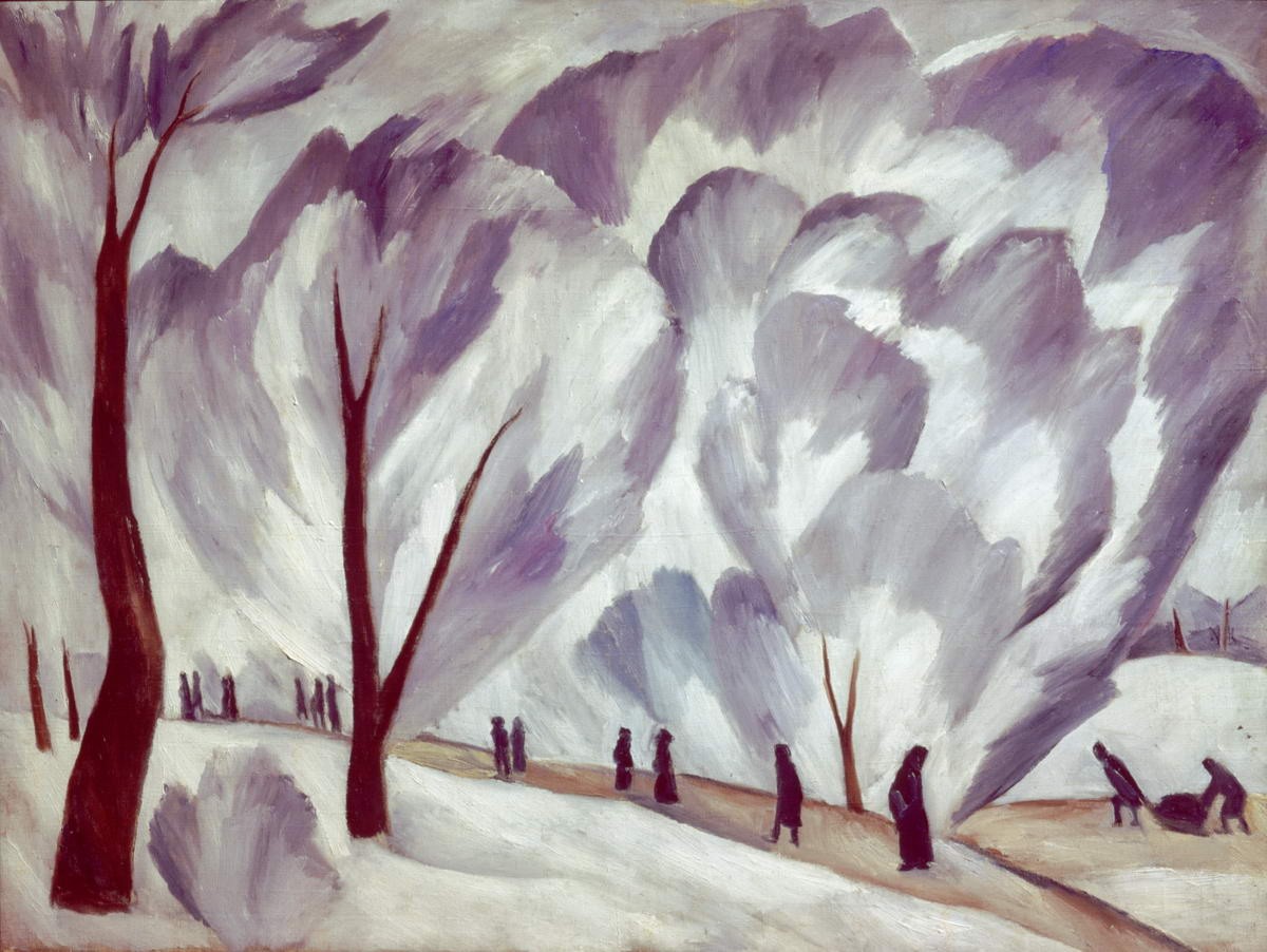 Иней, Natalia Goncharova, 1910-1911