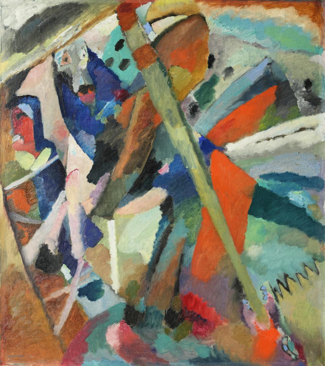 Святой Георгий (II), Vasily Kandinsky, 1911