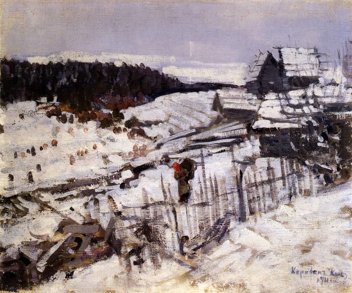 Зима, Konstantin Korovin, 1911