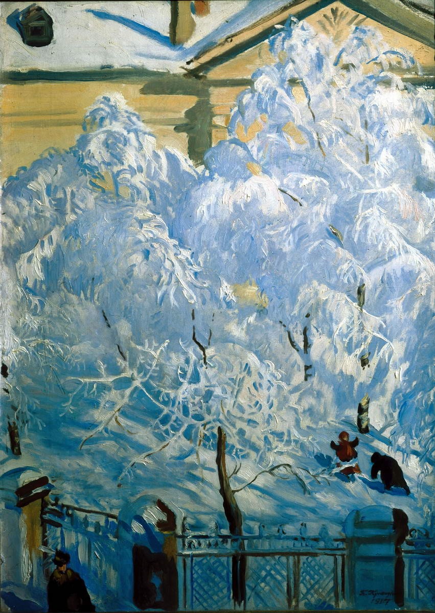Иней, Boris Kustodiev, 1917