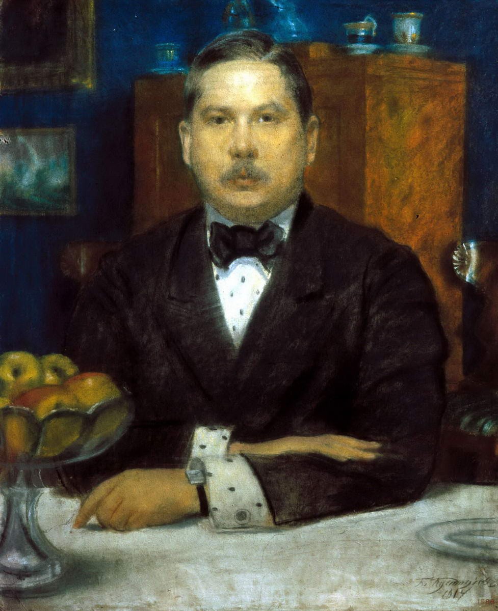 Портрет К. А. Сомова, Boris Kustodiev, 1914