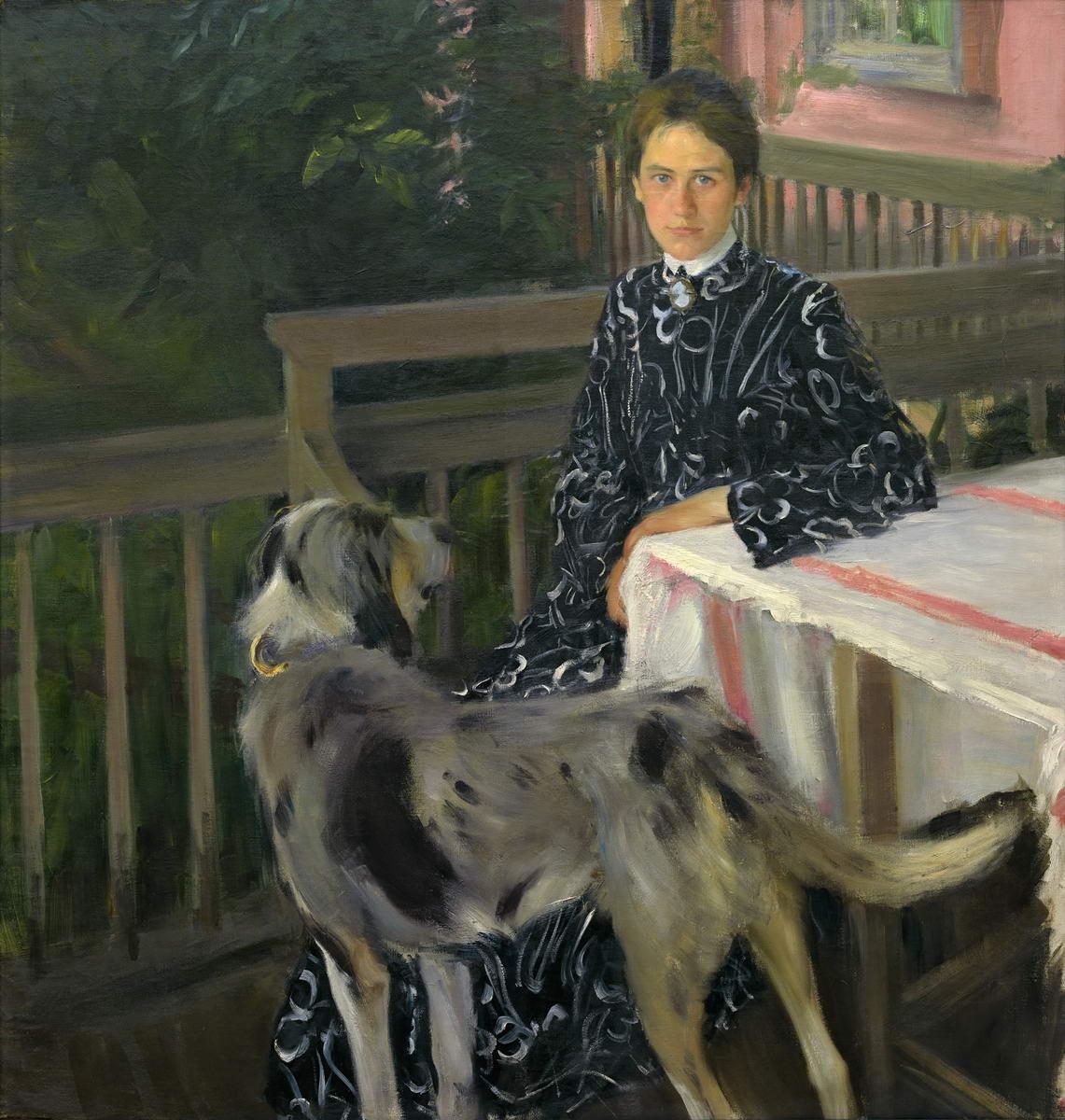 Портрет Ю. Е. Кустодиевой, Boris Kustodiev, 1903
