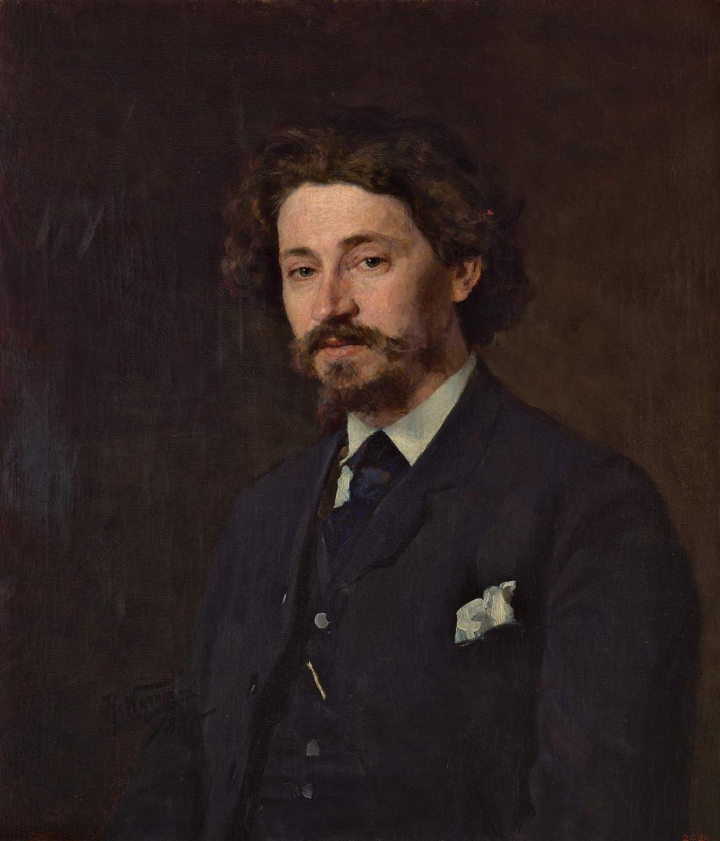 Портрет И. Е. Репина, Nikolai Dmitriyevich Kuznetsov, 1885