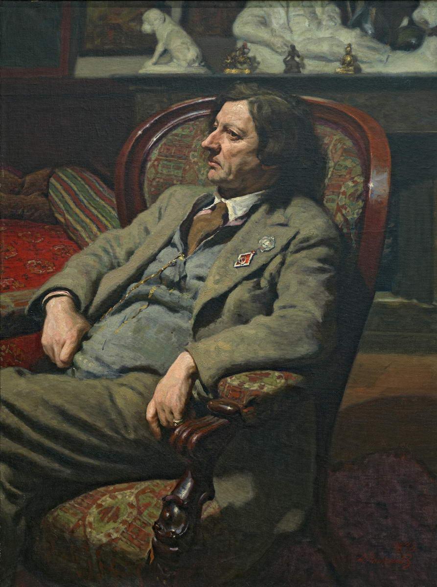 Портрет И. И. Бродского, Aleksandr Laktionov, 1938