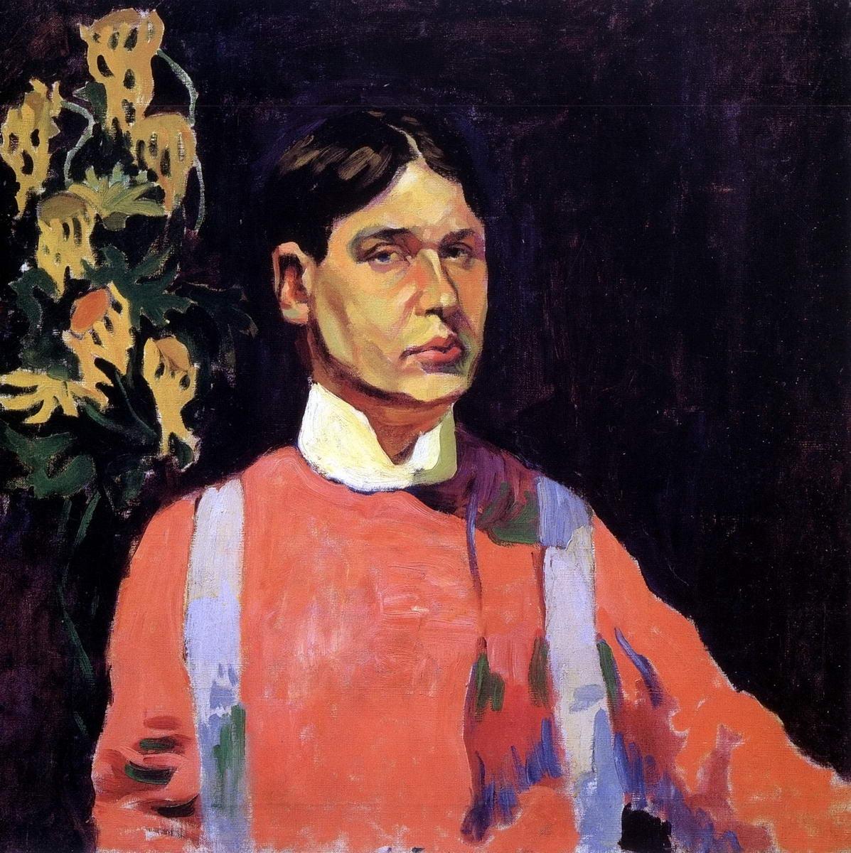 Автопортрет, Aristarkh Lentulov, 1913