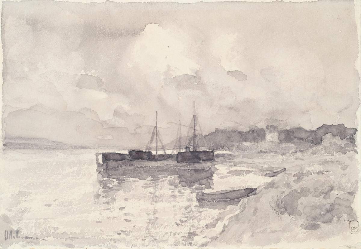 На реке, Isaac Levitan, 1889
