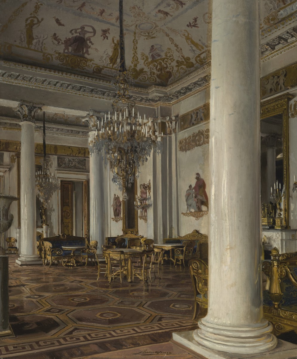 Парадная гостиная в Михайловском дворце, Lipgart Ernest Karlovich, 1890s