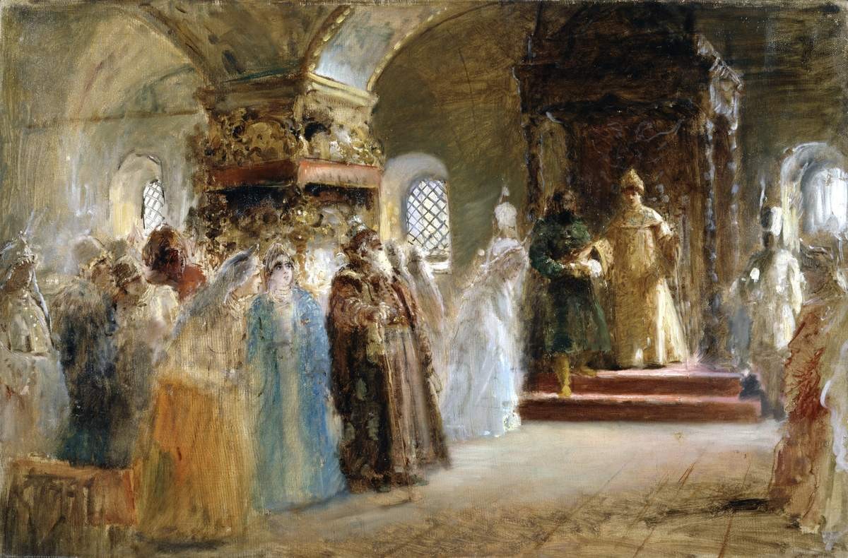 Выбор невесты царем Алексеем Михайловичем, Konstantin Makovsky, 1887