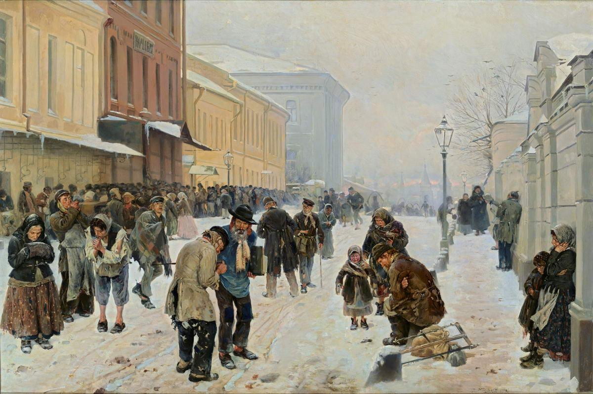 Ночлежный дом, Vladimir Makovsky, 1889