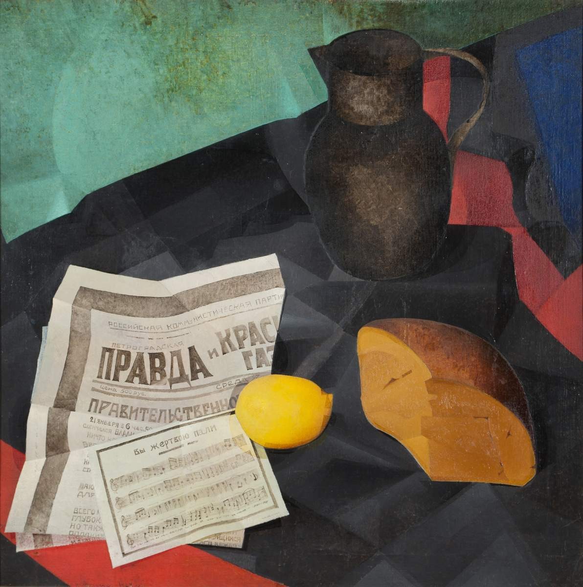 Натюрморт «Траурный», Vladimir Malagis, 1924