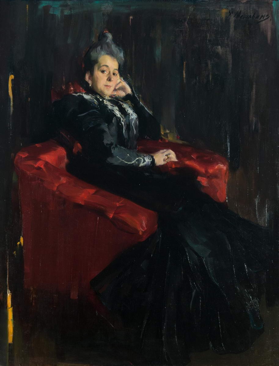Портрет госпожи Поповой, Filipp Malyavin, 1899