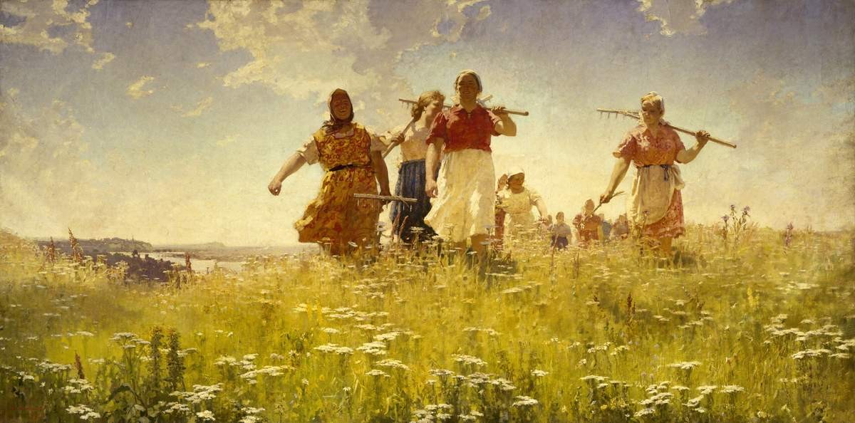 На мирных полях, Andrei Mylnikov, 1950
