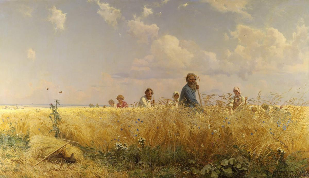 Страдная пора (Косцы), Grigoriy Myasoyedov, 1887