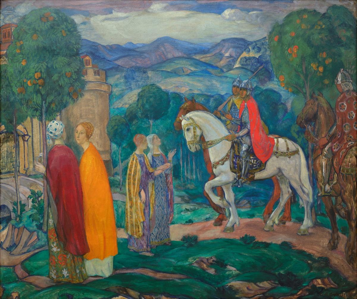 Встреча, Pavel Semenovich Naumov, 1913