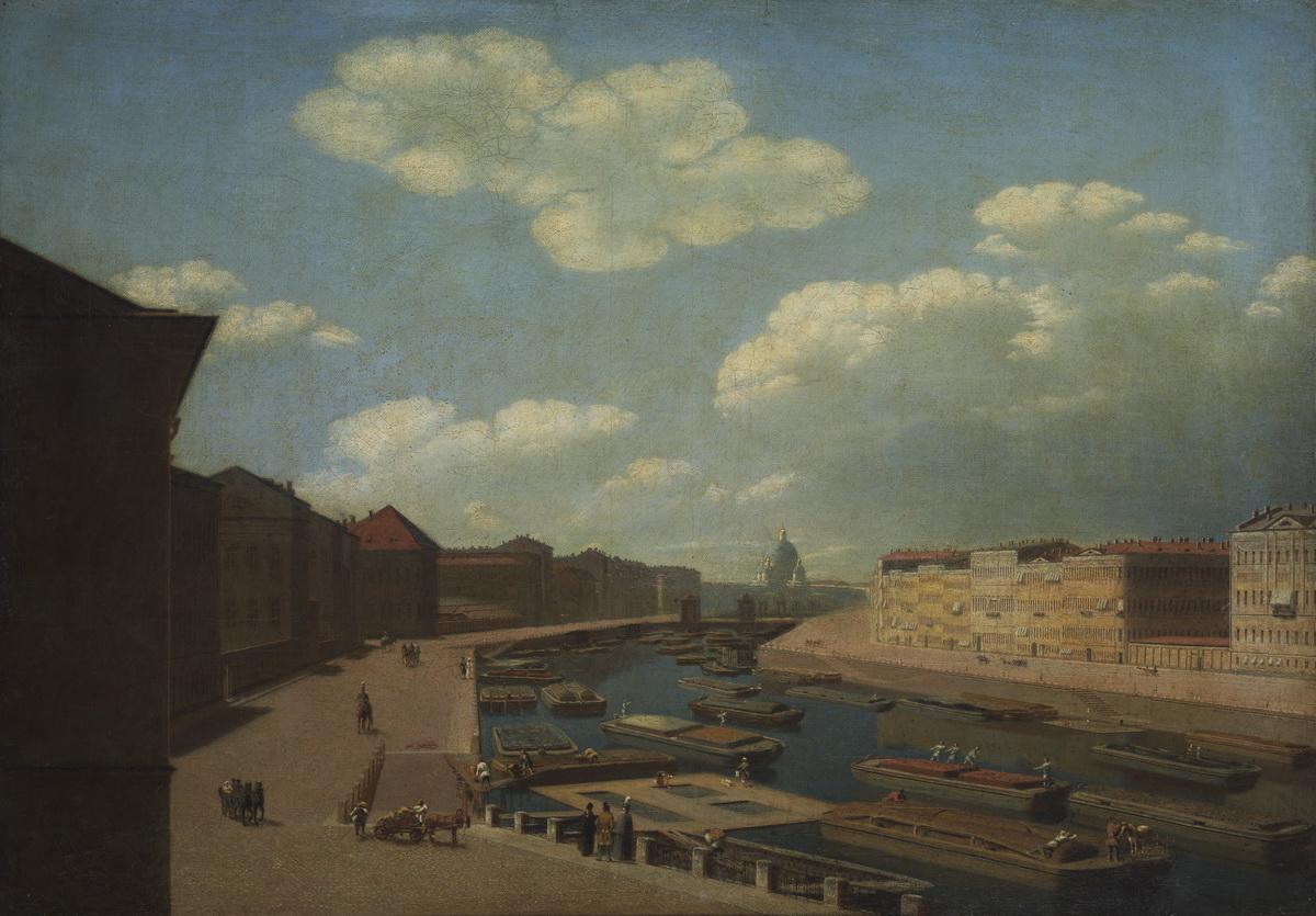 Вид Фонтанки в Петербурге, mid-19th century