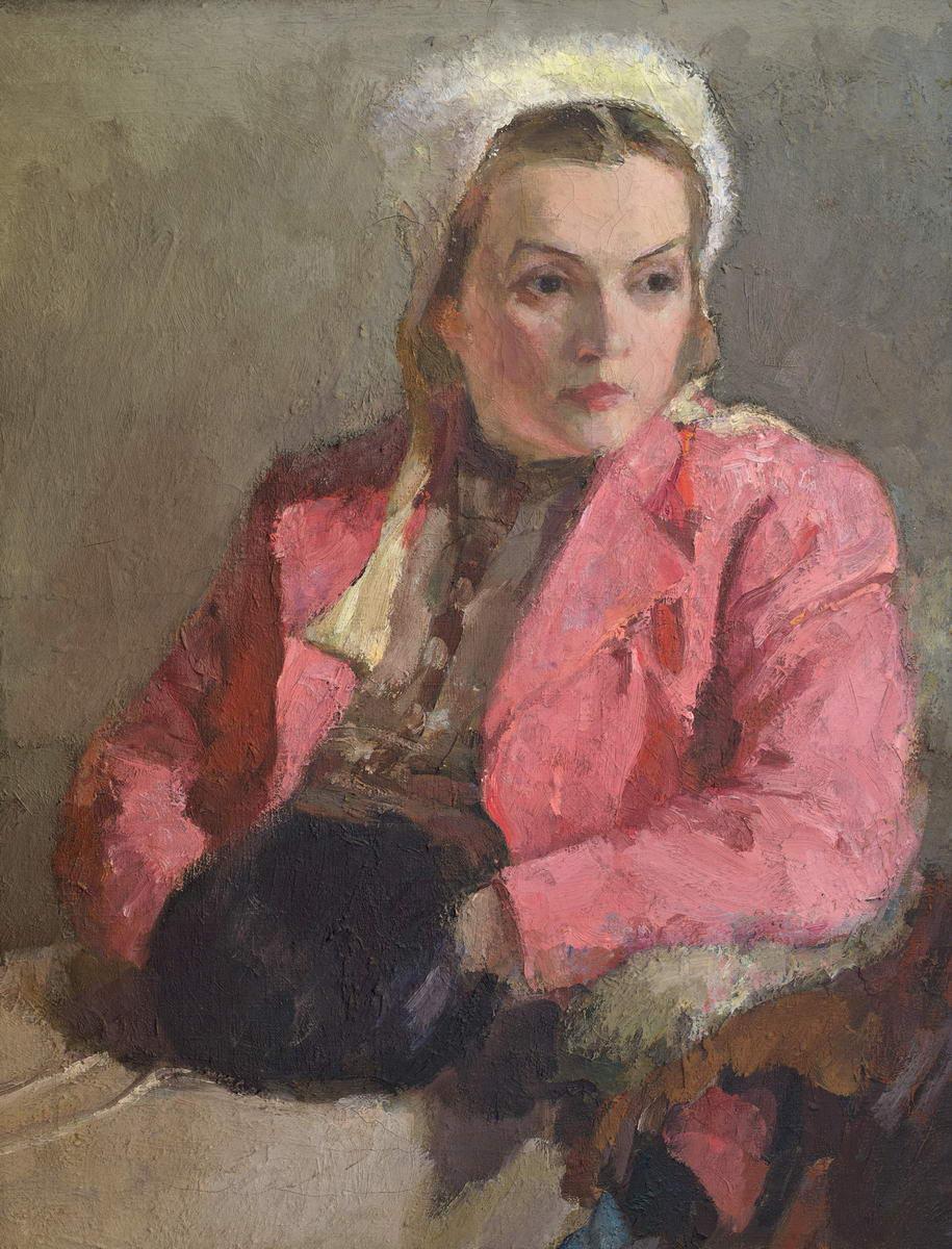 Портрет артистки ленинградского радио М. Г. Петровой, Yaroslav Nikolaev, 1942