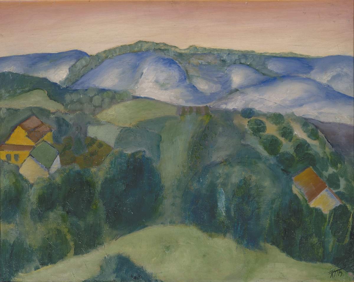 Окрестности Хвалынска, Kuzma Petrov-Vodkin, c. 1909