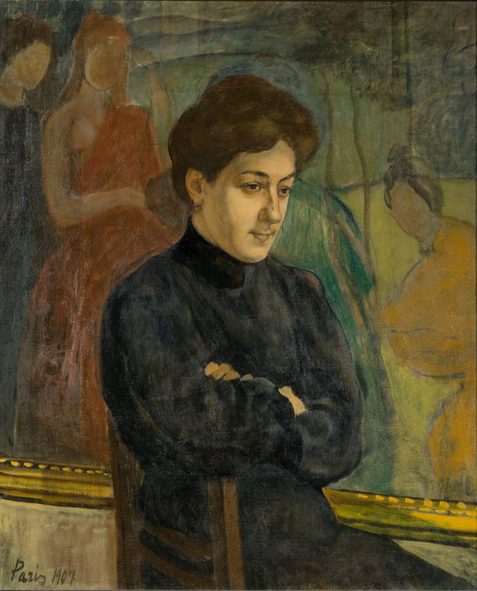 Портрет М. Ф. Петровой-Водкиной, Kuzma Petrov-Vodkin, 1907