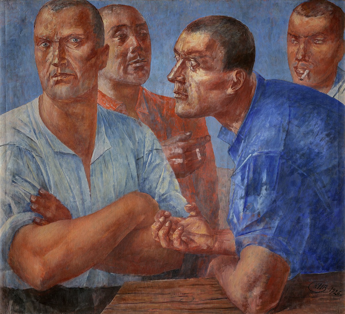 Рабочие, Kuzma Petrov-Vodkin, 1926