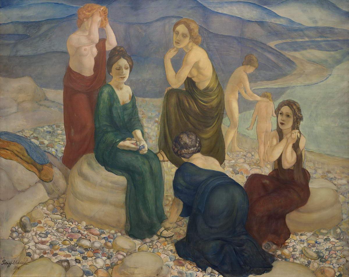 Берег, Kuzma Petrov-Vodkin, 1908