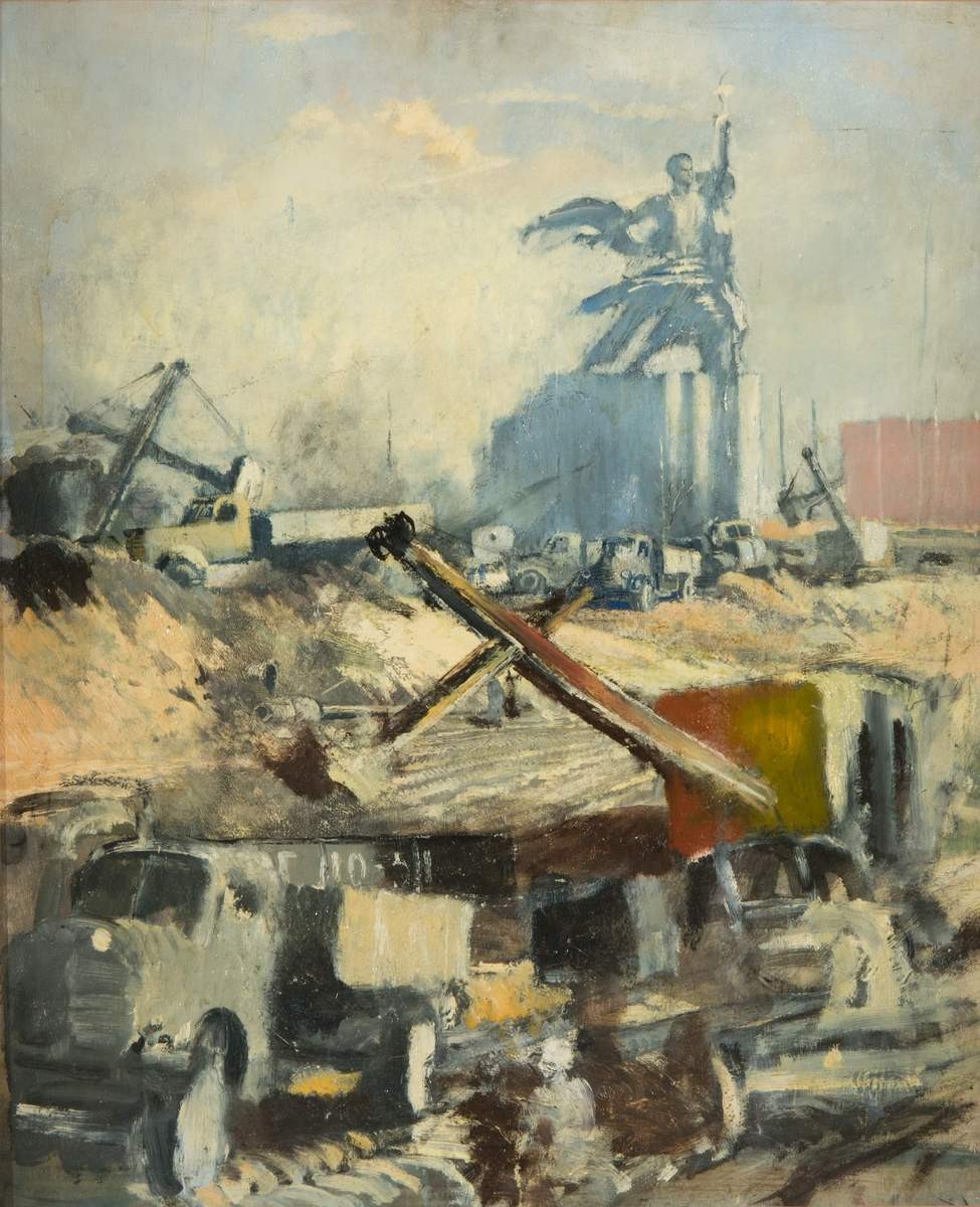 Здесь будет парк, Yuri Ivanovich Pimenov, 1950