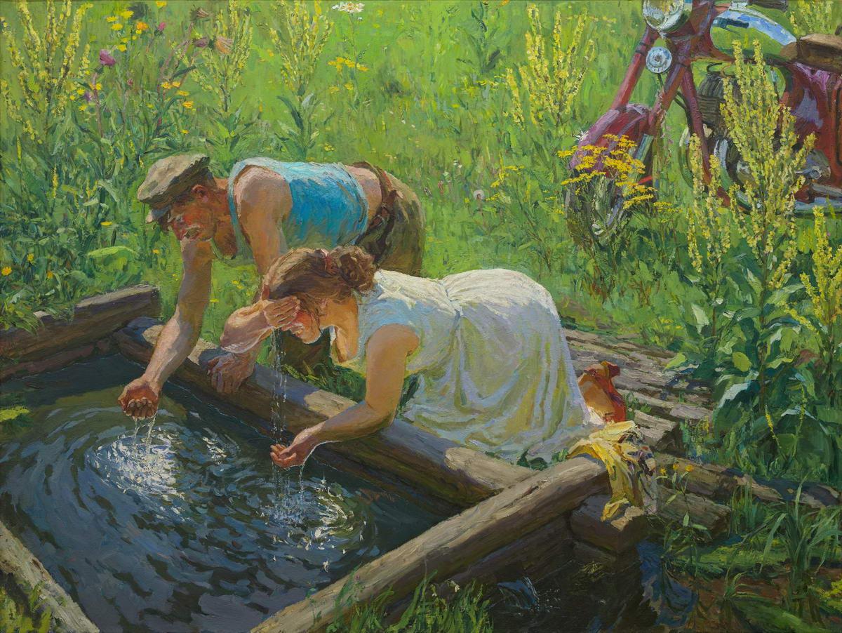 Полдень, Arkady Plastov, 1961