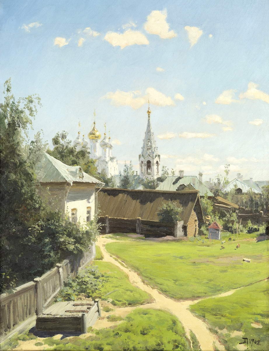 Московский дворик, Vasily Polenov, 1902