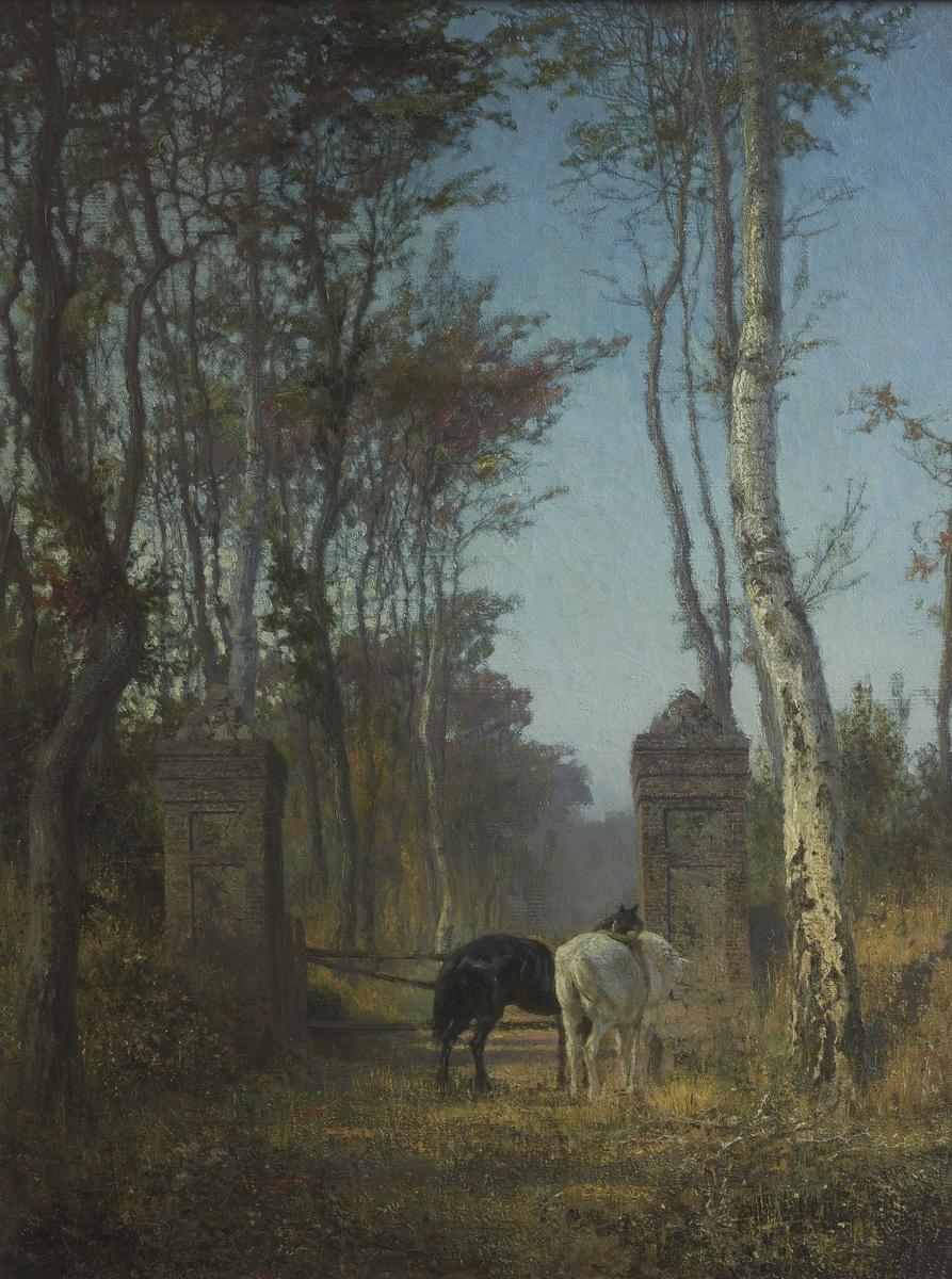В парке. Местечко Вель в Нормандии, Vasily Polenov, 1874