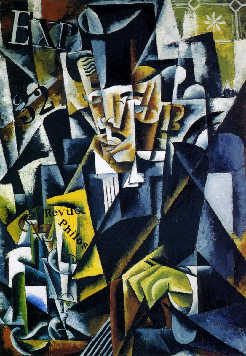Портрет философа, Liubov Popova, 1915