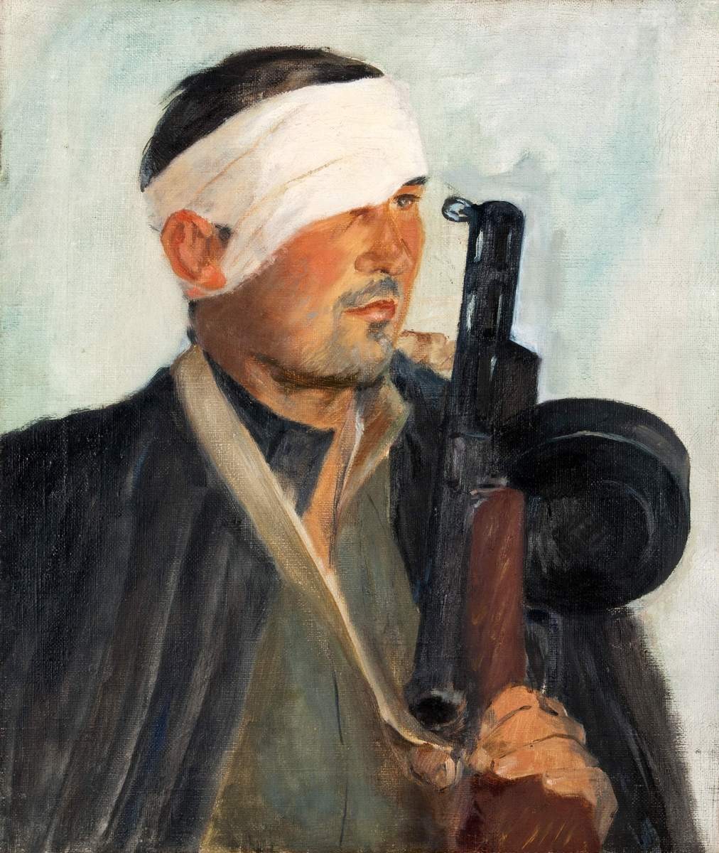 Портрет партизана В., Viktor Proshkin, 1942