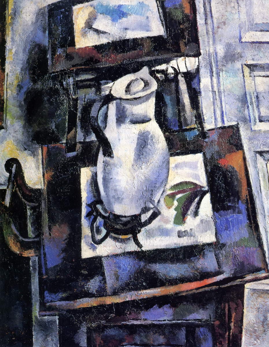 Натюрморт с белым кувшином, Ivan Albertovich Puni, late 1910s