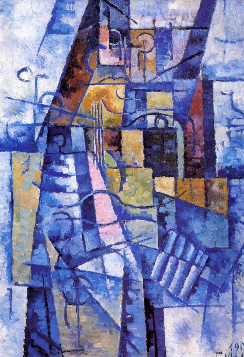 Портрет жены художника, Ivan Albertovich Puni, 1914