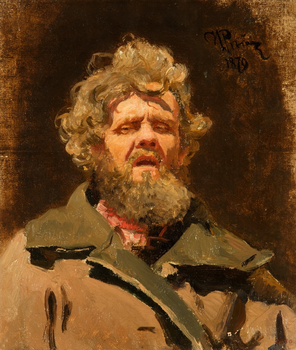 Поющий крестьянин, Ilya Repin, 1879