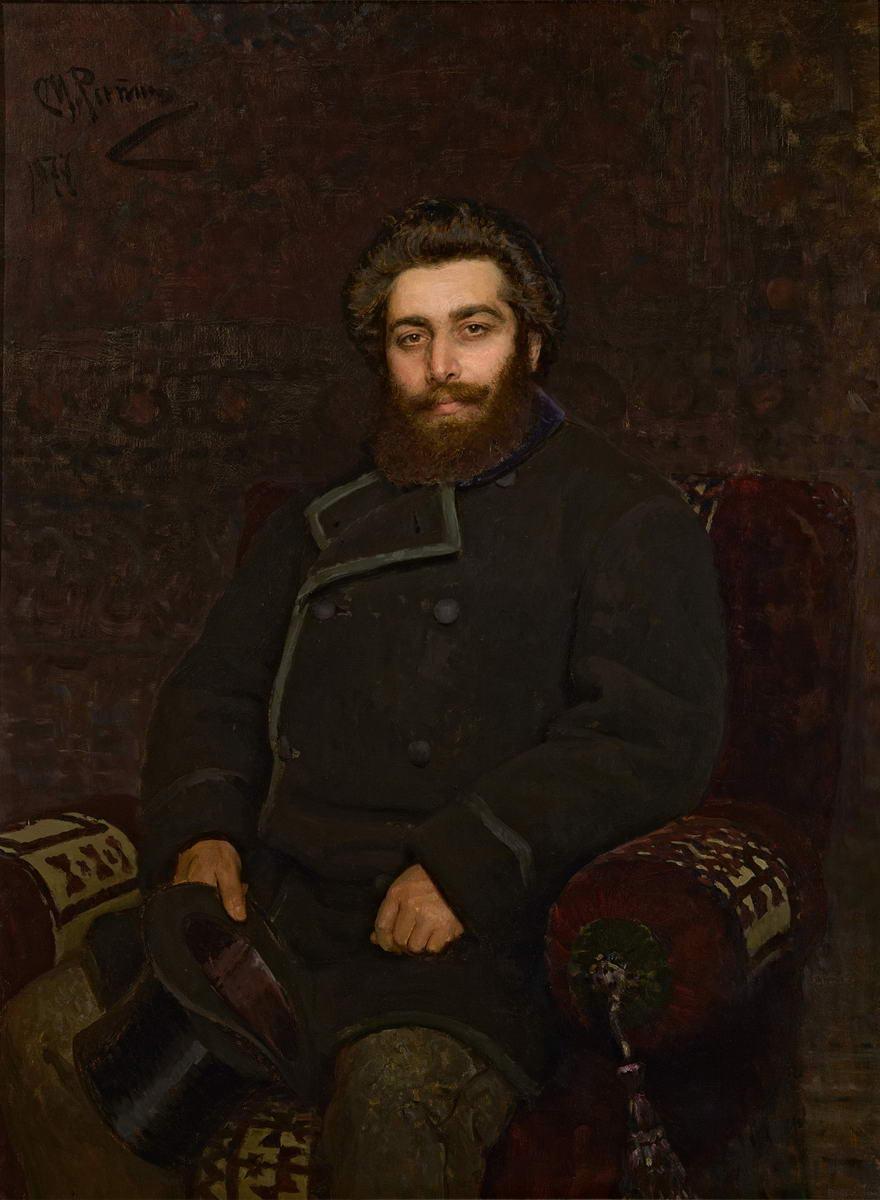 Портрет художника Архипа Ивановича Куинджи (1842?–1910), Репин Илья Ефимович, 1877