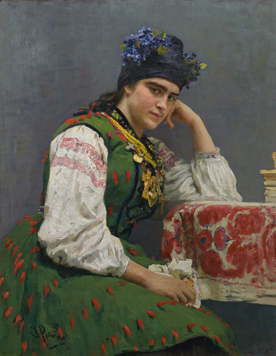 Портрет Софьи Михайловны Драгомировой (1871–1953), в замужестве Лукомской, Репин Илья Ефимович, 1889