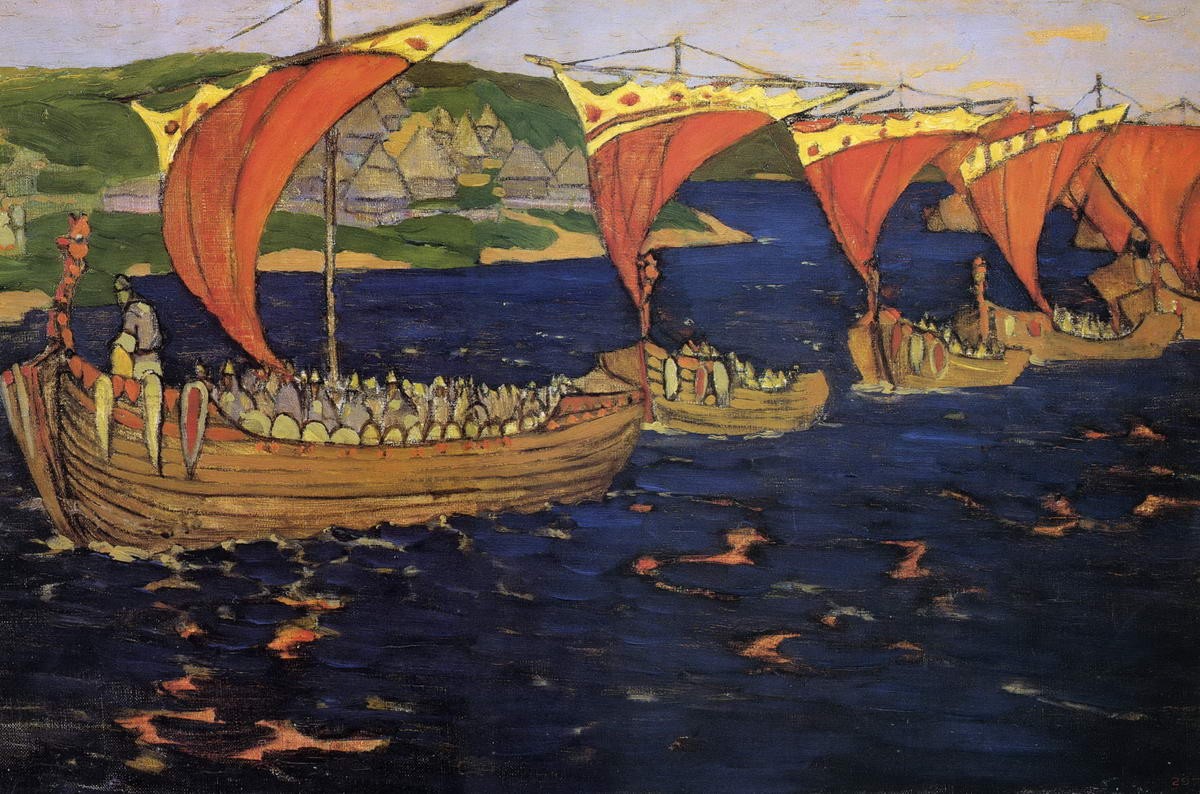 Иноземные гости, Nicholas Roerich, 1901