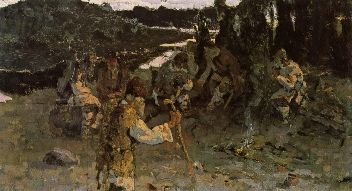 Сходятся старцы, Nicholas Roerich, 1898