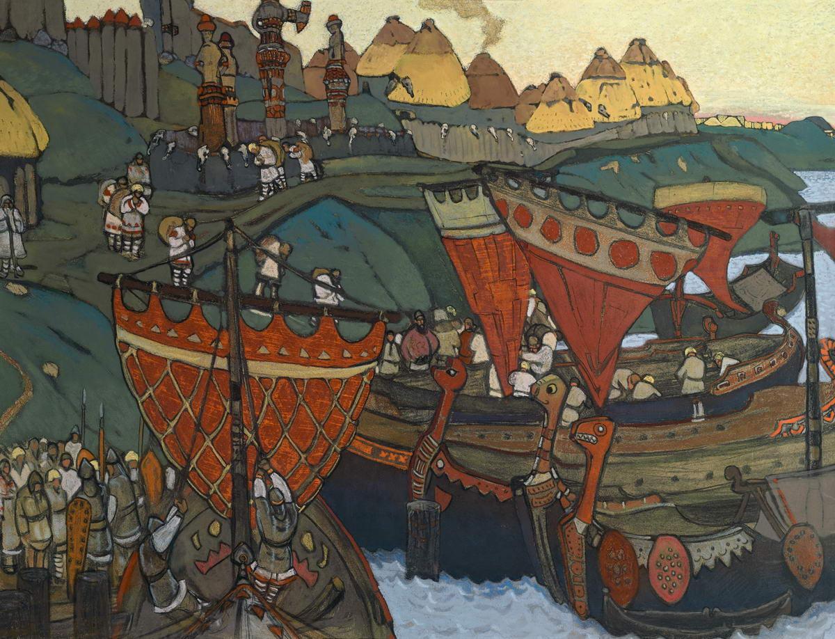Славяне на Днепре, Nicholas Roerich, 1905