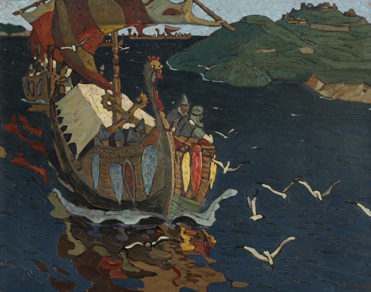 Заморские гости, Nicholas Roerich, 1902