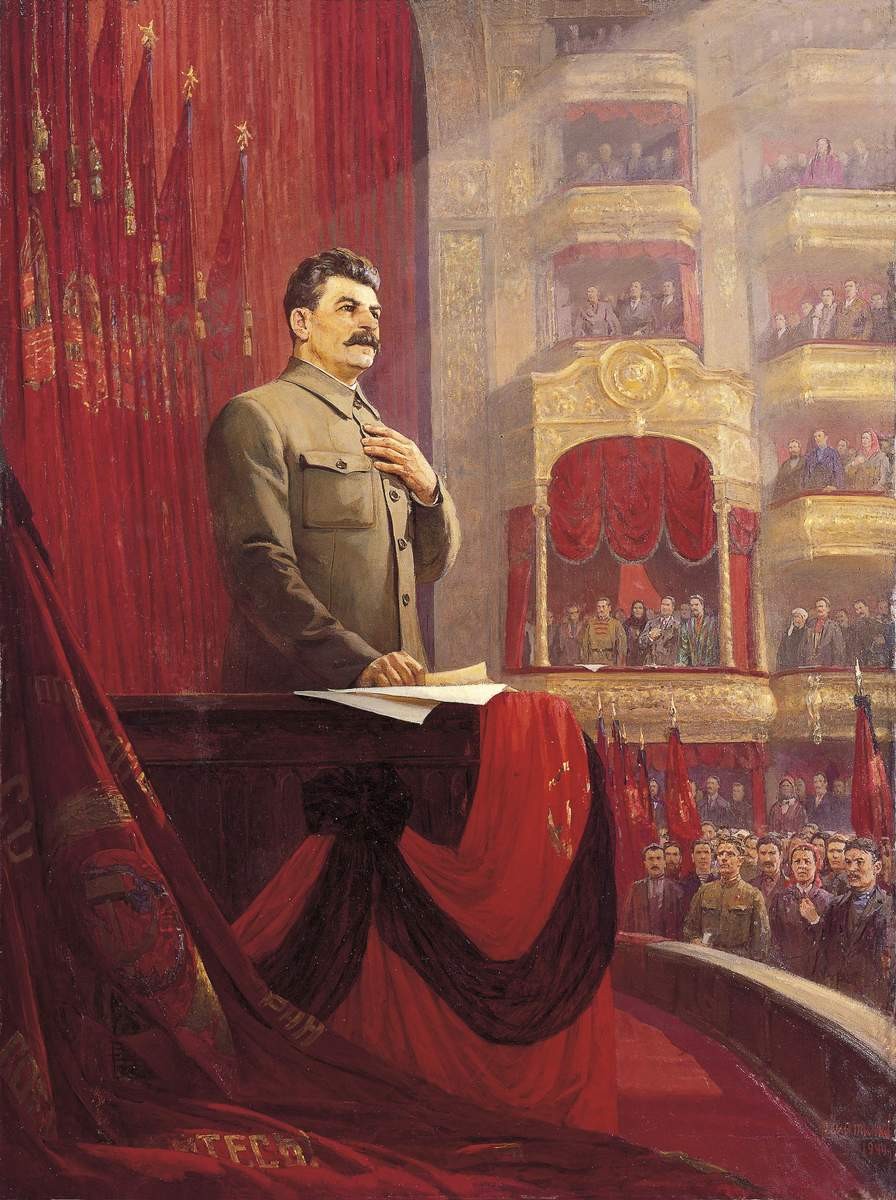 Великая клятва (Речь И. В. Сталина на II Всесоюзном съезде Советов 26 января 1924 года), Fyodor Pavlovich Reshetnikov, 1949