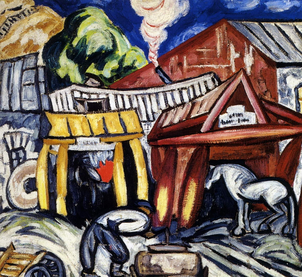 Кузница, Olga Rozanova, 1912