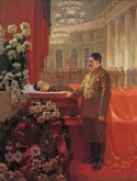 Joseph Stalin at Sergei Kirov’s Coffin