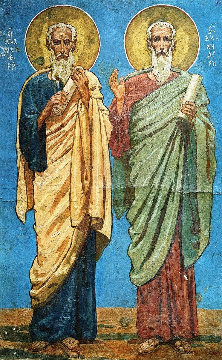 Апостолы Матвей и Андрей, Andrei Petrovich Ryabushkin, 1896–1898