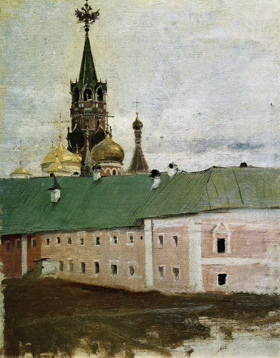 Спасская башня Московского Кремля, Andrei Petrovich Ryabushkin, 1892 (1893?)