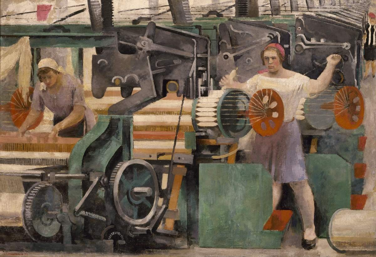 Ткацкий цех, Aleksandr Nikolaevich Samokhvalov, 1929